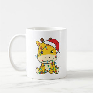 Giraffe Christmas Winter Animals Holiday Giraffes Coffee Mug