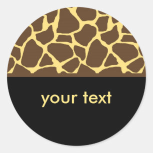 Giraffe Classic Round Sticker