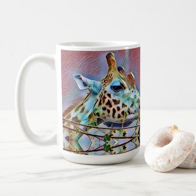 GIRAFFE   COFFEE MUG (With Donut)