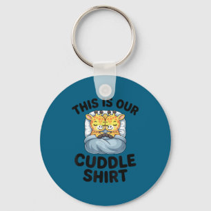Giraffe Couple Cute Love This Is Our Cuddle Key Ring
