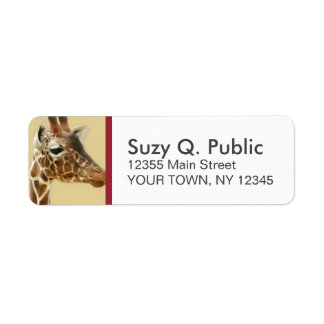 Giraffe Custom Address Labels