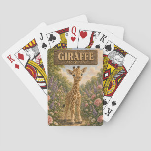 Giraffe Cute Baby Storybook Nursery Animal Playing Cards