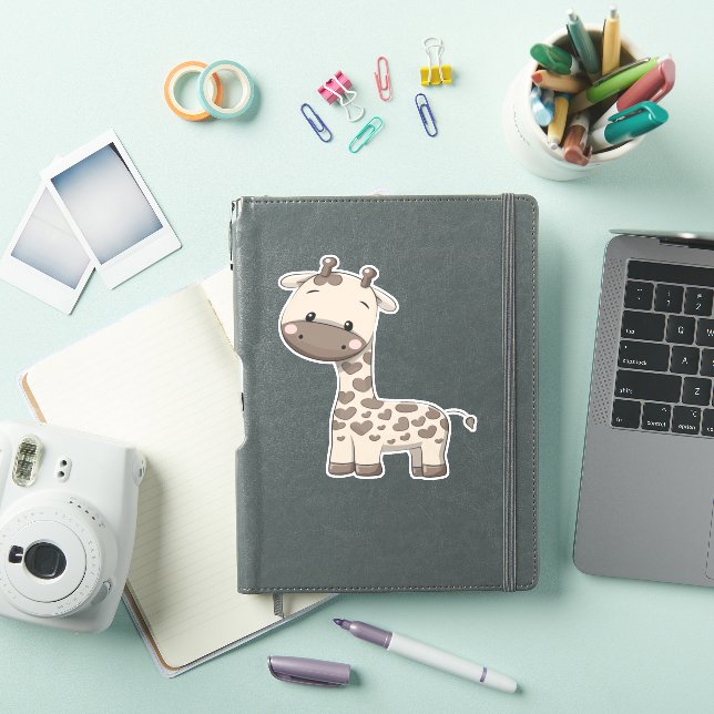 Giraffe Cute Kawaii Cartoon (iPad Cover)