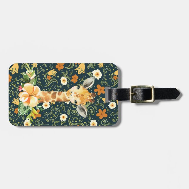 Giraffe Cutie Luggage Tag (Front Horizontal)