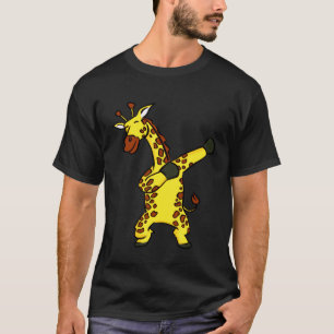Giraffe Dabbing Pose Zoo Animal Baby Giraffes T-Shirt
