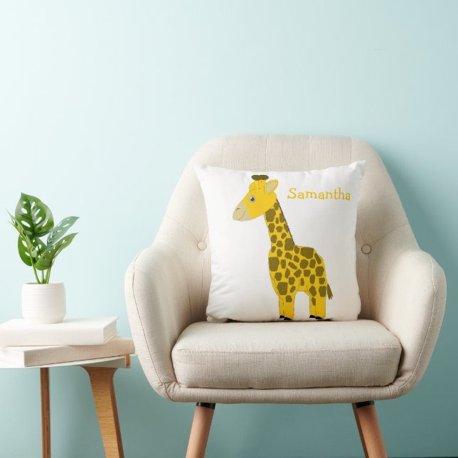 Giraffe Design Personalised Cushion (Chair)