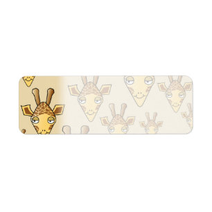 Giraffe Design. Return Address Label