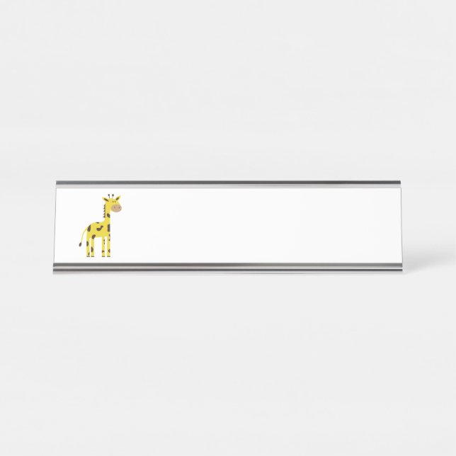 Giraffe Desk Name Plate (Front)