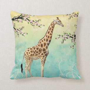 Giraffe Dogwood Cushion