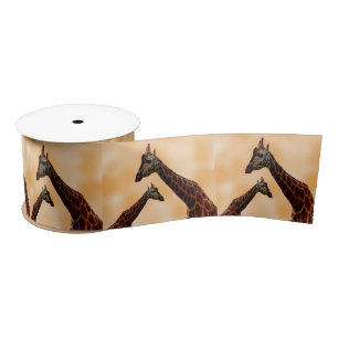 Giraffe Double Trouble,  Satin Ribbon