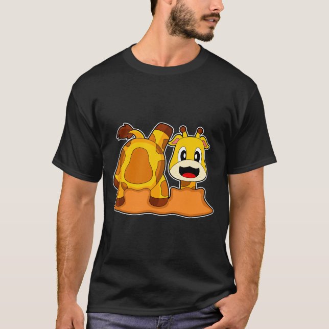 Giraffe Earth Hole T-Shirt (Front)