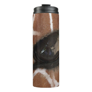 Giraffe Eye Close-Up  Thermal Tumbler
