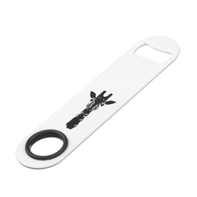 Giraffe Face Silhouette (Front Angled)