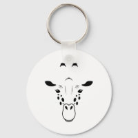 Giraffe Face Silhouette