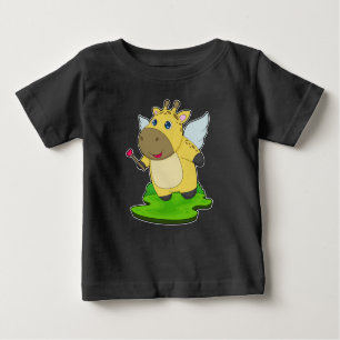 Giraffe Fairy Magic wand Baby T-Shirt