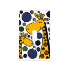 Giraffe Family Art Abstract