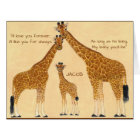 Giraffe Family - Birth Announcement