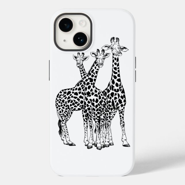 Giraffe family Case-Mate iPhone case (Back)