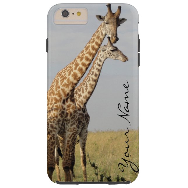 Giraffe Family iPhone 6 Plus Case Personalise! (Back)
