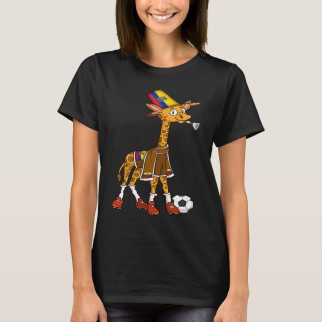 Giraffe fan Ecuador T-Shirt (Front)