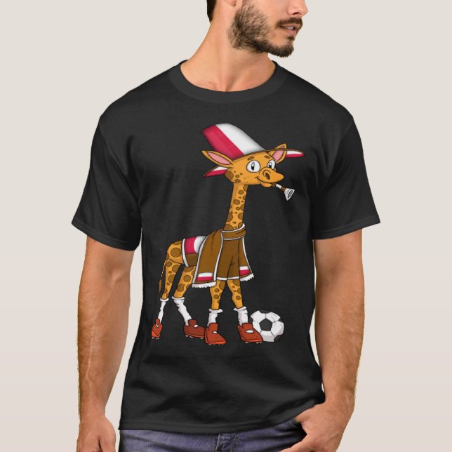 Giraffe Fan Poland Pullover Hoodie (Front)