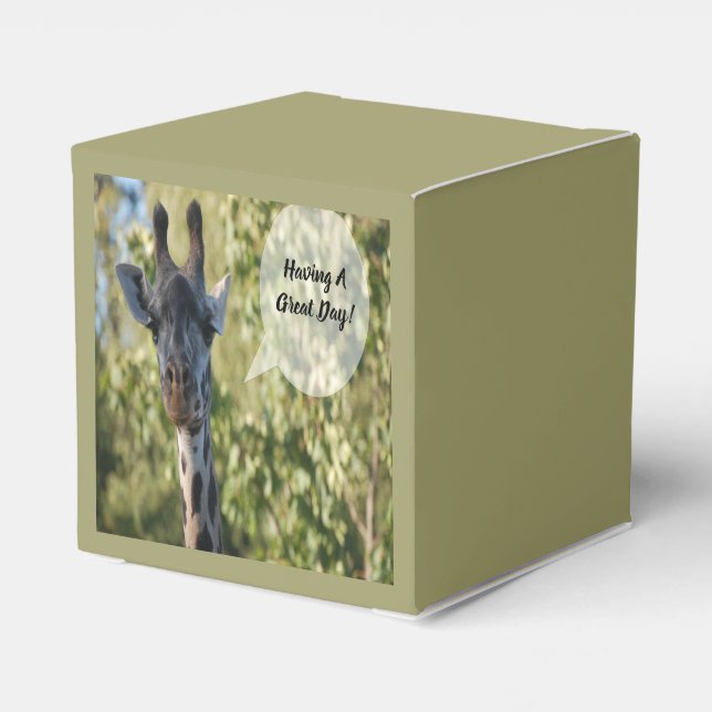 Giraffe  favour box (Back Side)