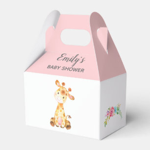 Giraffe Favour Box (Girl Baby Shower / Birthday)
