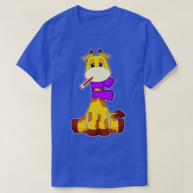 Giraffe Fever thermometer T-Shirt (Design Front)