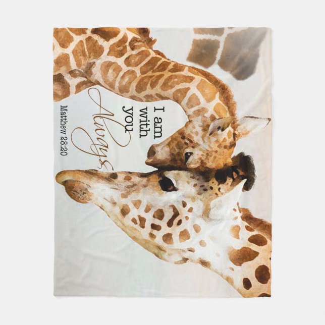 Giraffe fleece blanket (Front)
