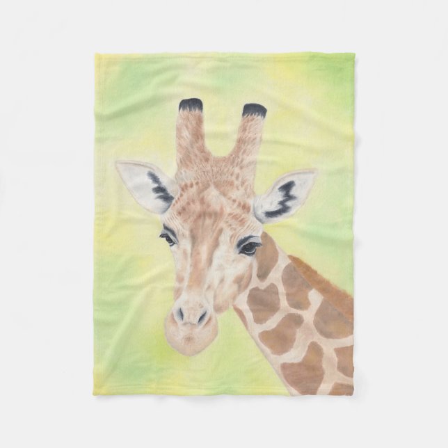 Giraffe fleece blanket (Front)