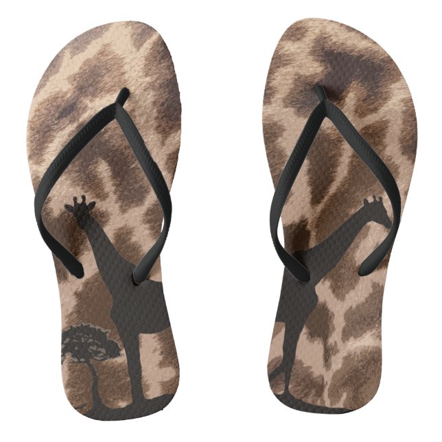 Giraffe Flip Flops (Footbed)