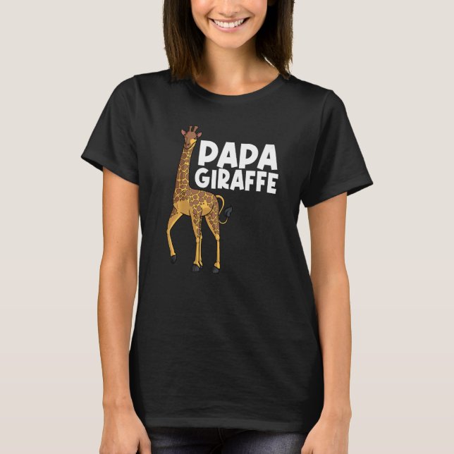 Giraffe For Dad Grandpa Men Giraffe Animal T-Shirt (Front)