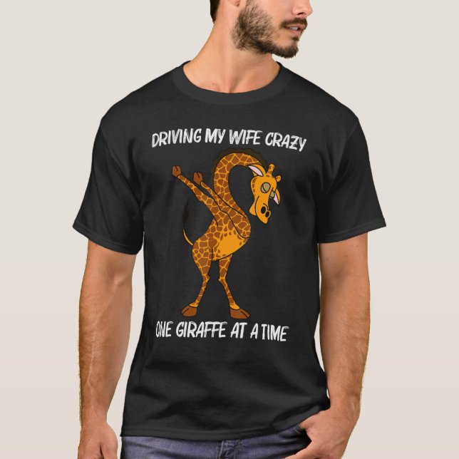 Giraffe For Men Dad Boys Safari Wild Zoo Animal 1 T-Shirt (Front)