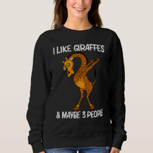 Giraffe For Men Women Safari Wild Zoo Animal 1 Sweatshirt