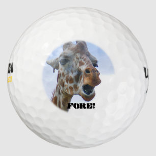 Giraffe "Fore" Golf Balls (3)