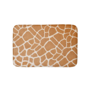 Giraffe Fur Exotic Animal Print Bath Mat