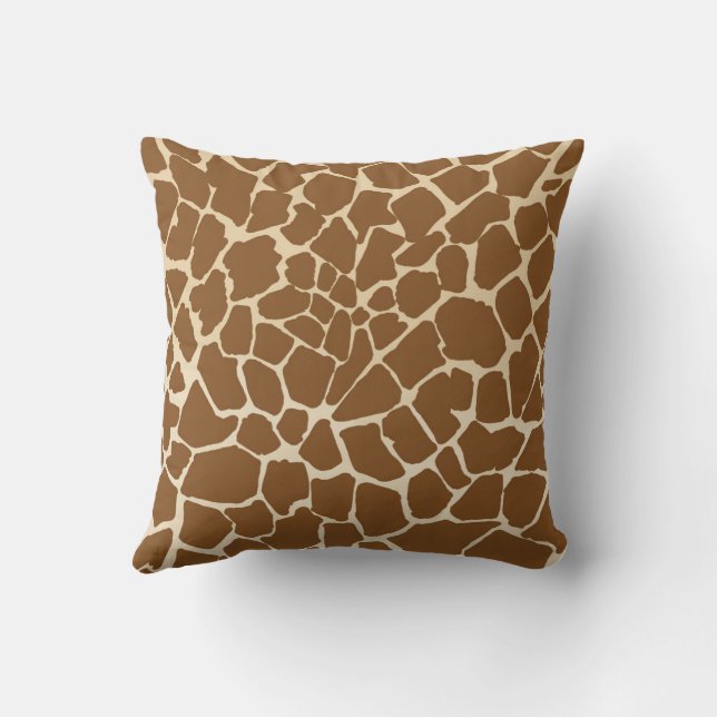 Giraffe Fur Pattern Print  Cushion (Back)