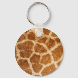 Giraffe Fur Print Key Ring