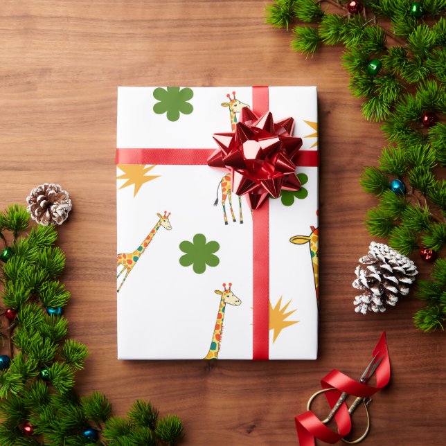Giraffe Galore Wrapping Paper (Holiday Gift)