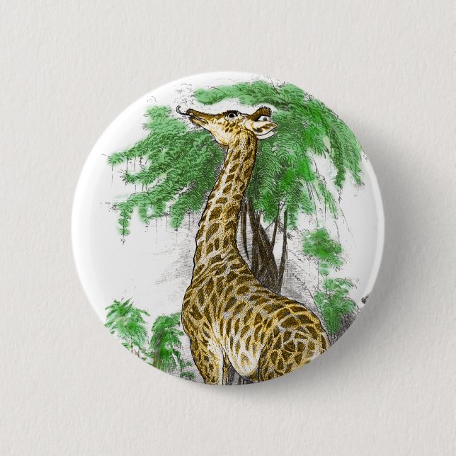 Giraffe Gifts 6 Cm Round Badge (Front)