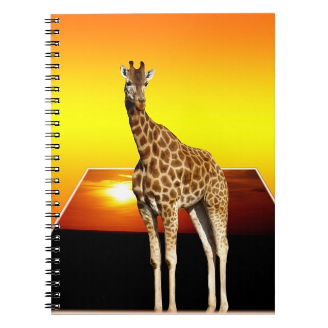 Giraffe Golden Sunshine, Notebook (Front)