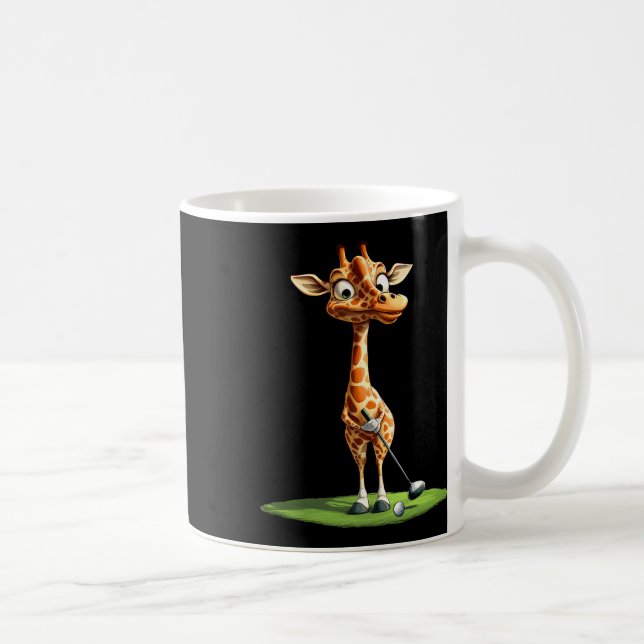 Giraffe Golf  Coffee Mug (Right)