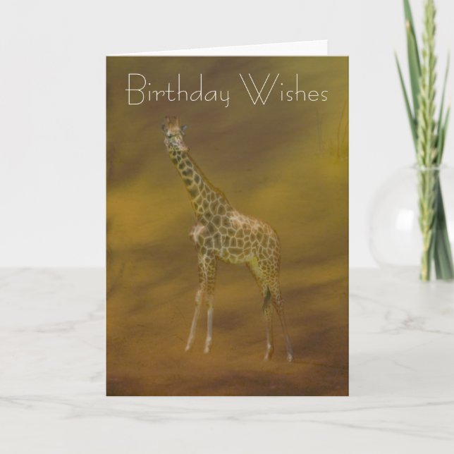 GIRAFFE GREETING CARD (Front)
