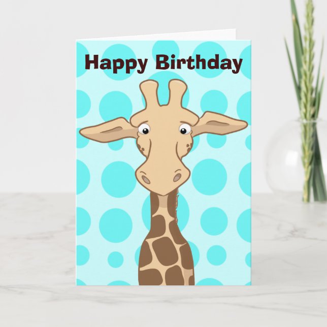 Giraffe Greeting Card (Front)