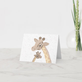Giraffe Greetings Card