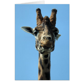 GIRAFFE GREETINGS CARD