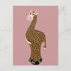 Giraffe Grin Postcard
