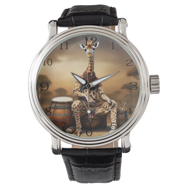 Giraffe Grooves: A Bongo Serenade in the Savanna, Watch (Front)