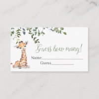 Giraffe Guess How Many 