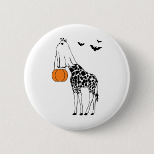 Giraffe Halloween Funny Halloween Outfit Costumes  6 Cm Round Badge
